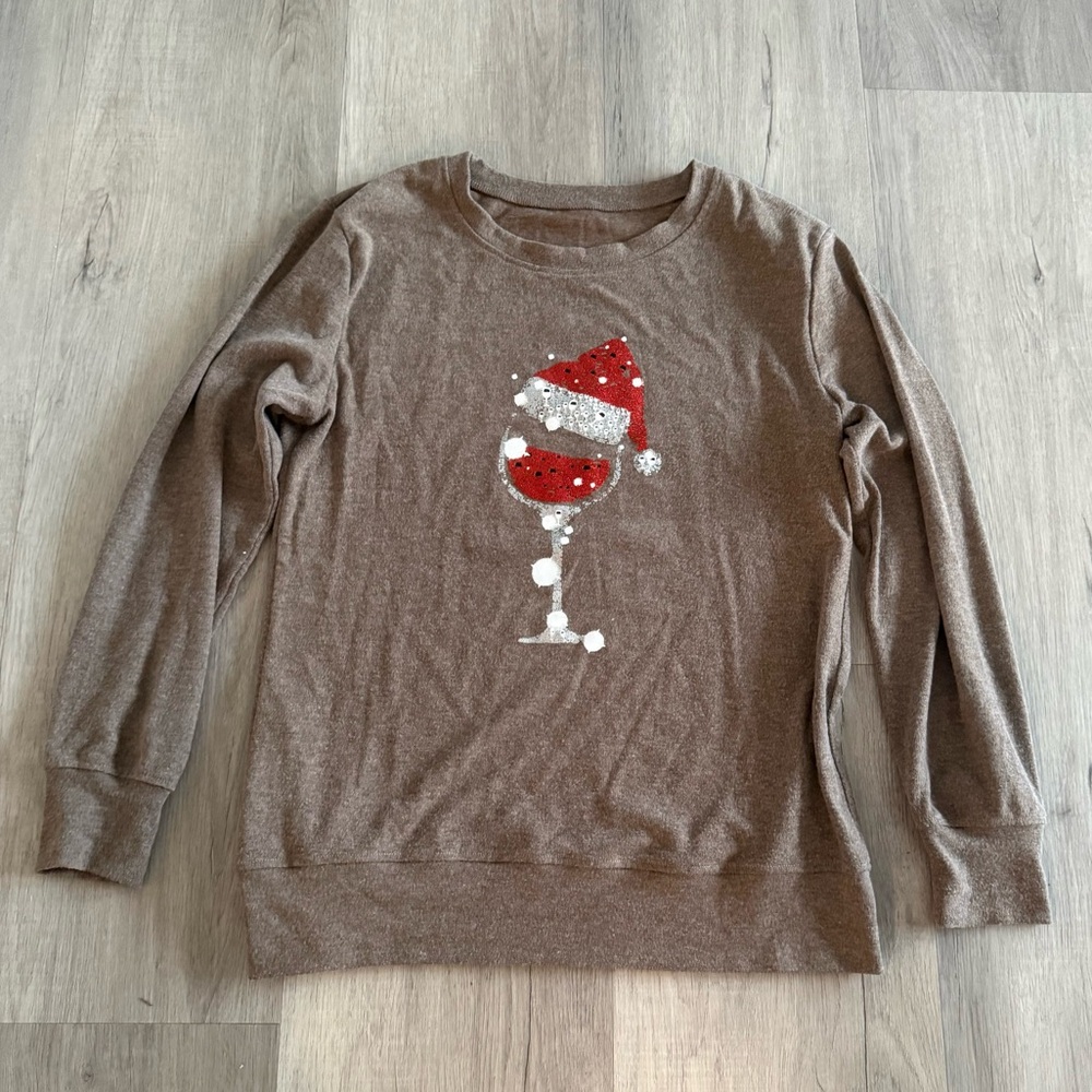 ❤️ Santa Wine Pullover